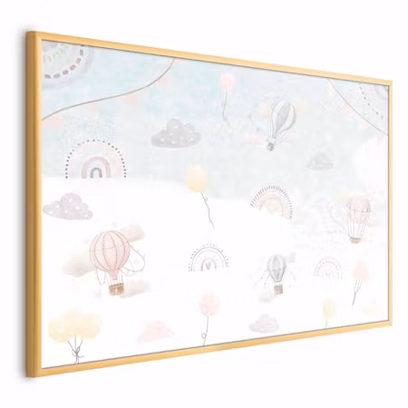 Poster med ram - Adventure among the clouds