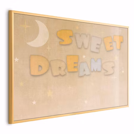 Poster med ram - A wish for a good night