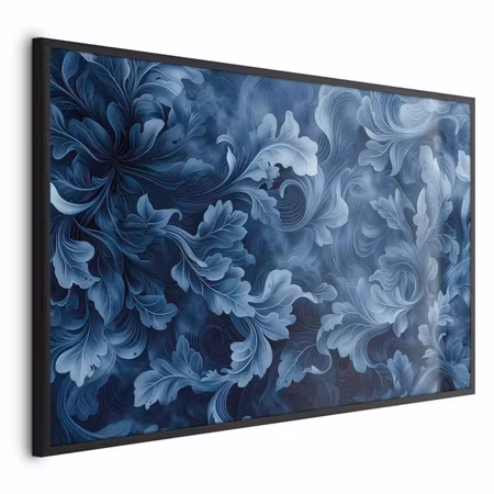 Poster med ram - Dense dark blue abstract