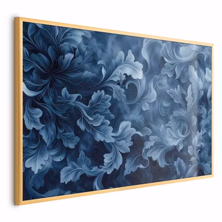 Poster med ram - Dense dark blue abstract