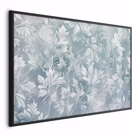 Poster med ram - Worn floral patterns in muted