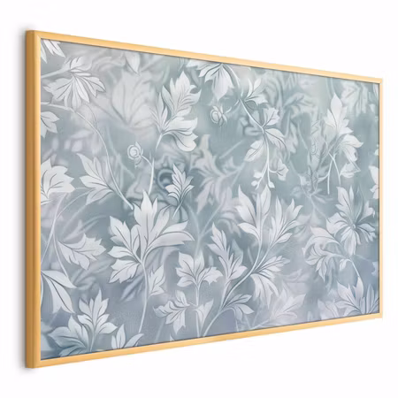 Poster med ram - Worn floral patterns in muted