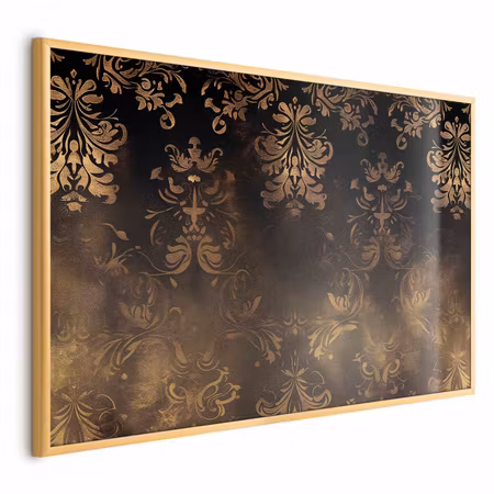 Poster med ram - Dark baroque patterns with