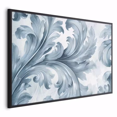 Poster med ram - Stone ornament in baroque style