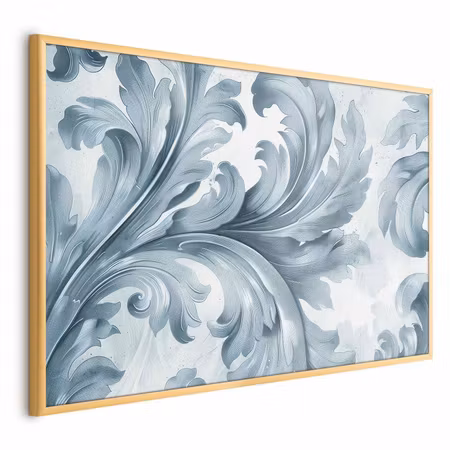 Poster med ram - Stone ornament in baroque style