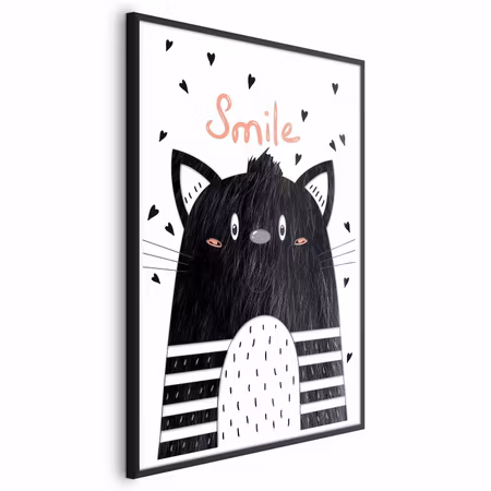 Poster med ram - Smile