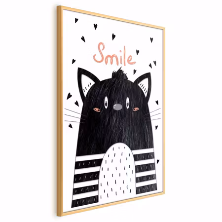 Poster med ram - Smile