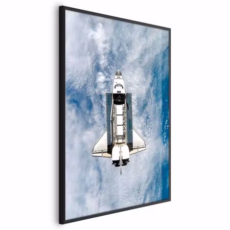 Poster med ram - Space shuttle