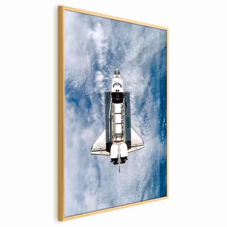 Poster med ram - Space shuttle