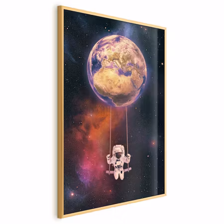 Poster med ram - Cosmic swing