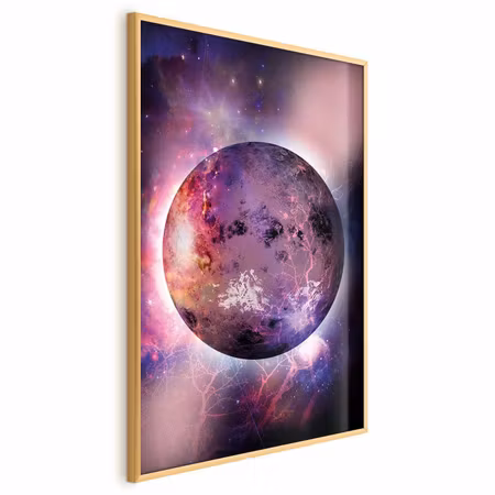 Poster med ram - Unknown planet