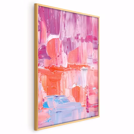 Poster med ram - Colorful strokestense of on