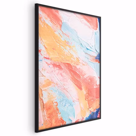 Poster med ram - Colorful harmony - dynamic color