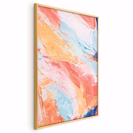 Poster med ram - Colorful harmony - dynamic color