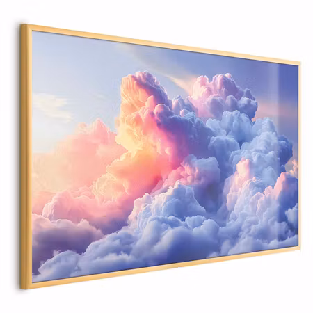 Poster med ram - Clouds like painted artistic the