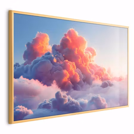 Poster med ram - Dusk spectacle clouds in shades