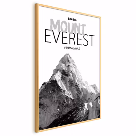 Poster med ram - Mount everest