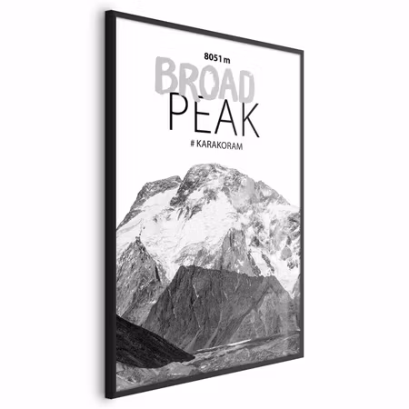 Poster med ram - Broad peak