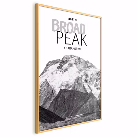 Poster med ram - Broad peak