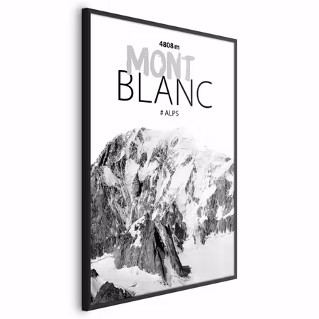 Poster med ram - Mont blanc