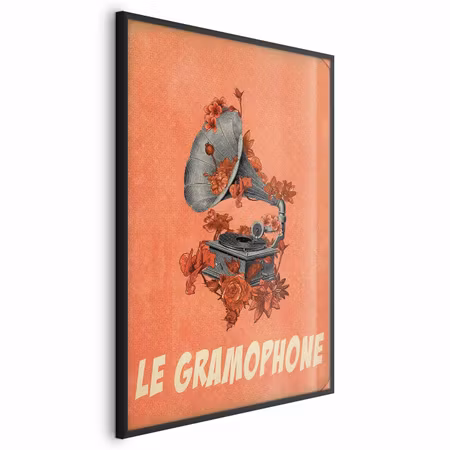 Poster med ram - Gramophone