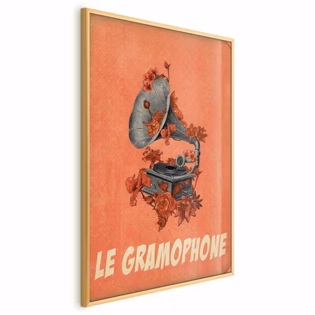 Poster med ram - Gramophone