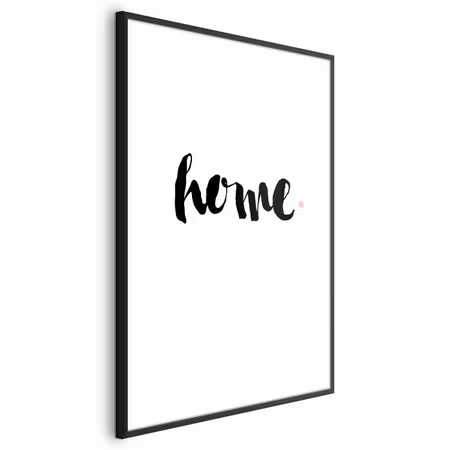Poster med ram - Home and dot