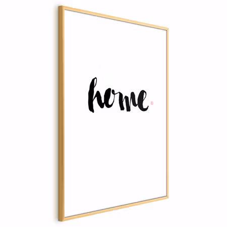 Poster med ram - Home and dot