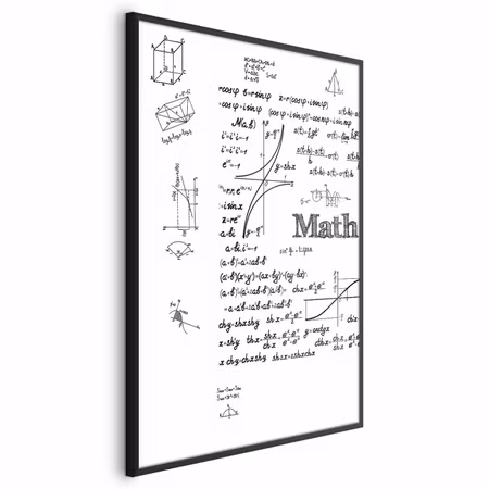 Poster med ram - Mathematics