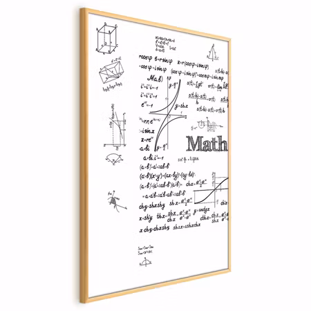 Poster med ram - Mathematics