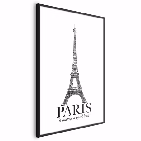 Poster med ram - Paris is always a good idea
