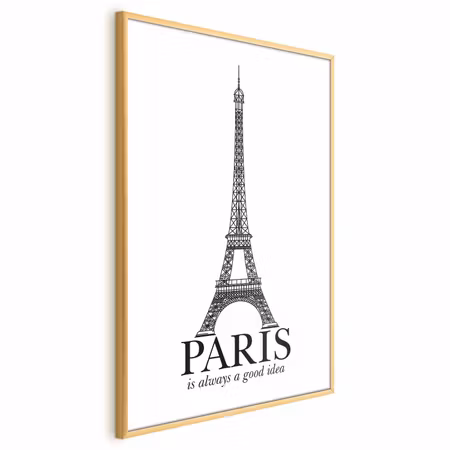 Poster med ram - Paris is always a good idea
