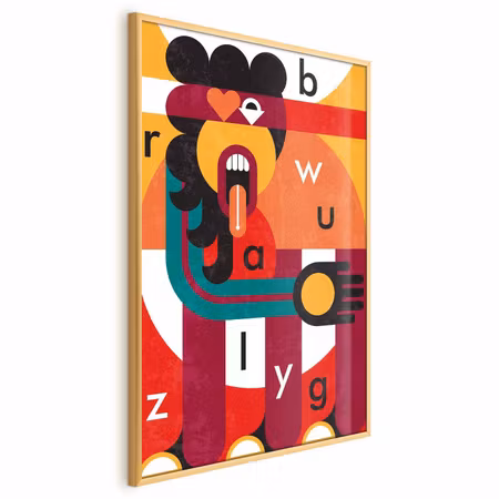 Poster med ram - Design art