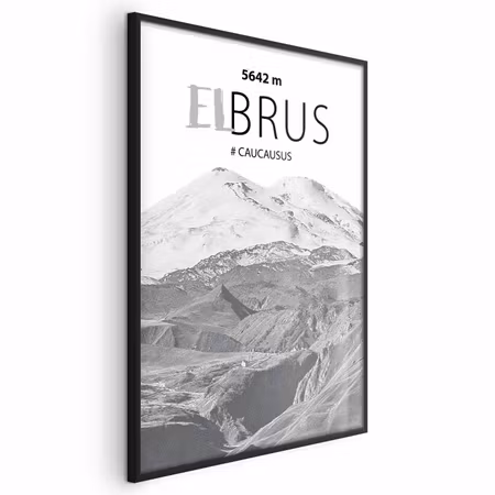 Poster med ram - Majestic mountain peak elbrus