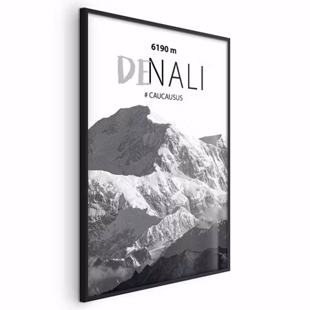 Poster med ram - Majestic mountain peak denali