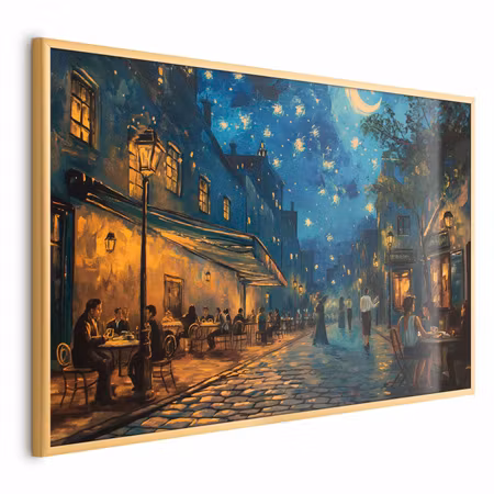 Poster med ram - Paris street a painting inspired