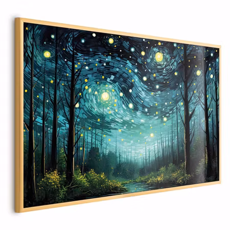 Poster med ram - Starry night - a contemporary of