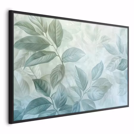 Poster med ram - Mint leaves - large botanical