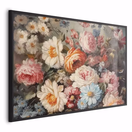 Poster med ram - Scent of garden flowers
