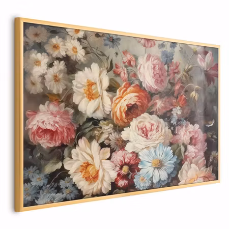 Poster med ram - Scent of garden flowers