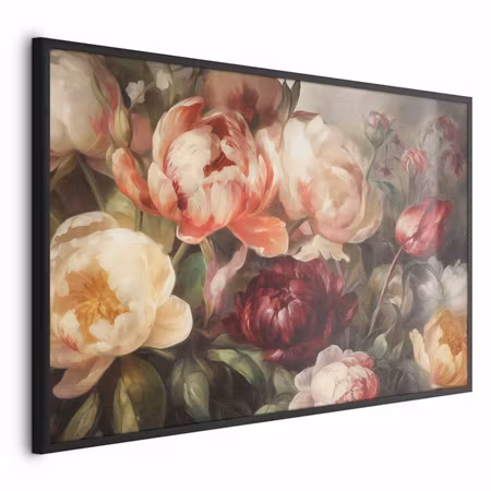 Poster med ram - Charismatic peonies