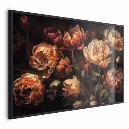 Poster med ram - Blooming tulips