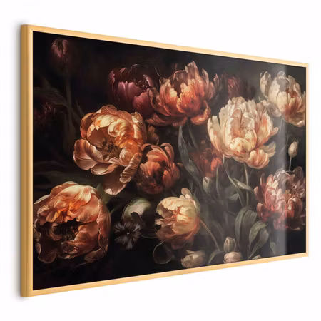 Poster med ram - Blooming tulips