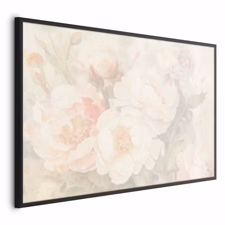 Poster med ram - Peonies in the mist
