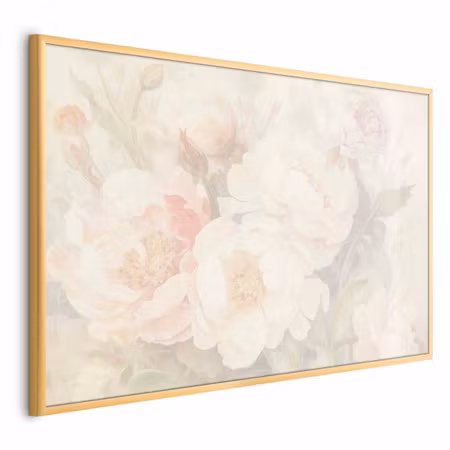 Poster med ram - Peonies in the mist