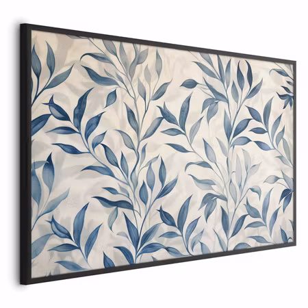 Poster med ram - Delicate botanical motif with