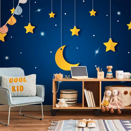 Fototapeter - Skyline Night Sky Landscape with
