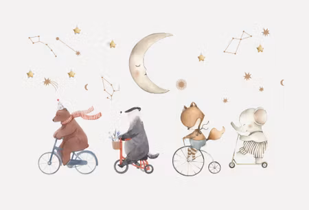 Fototapeter - Subtle Animals Among the Stars
