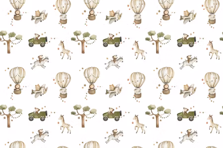 Fototapeter - Africa for Toddler Animals on