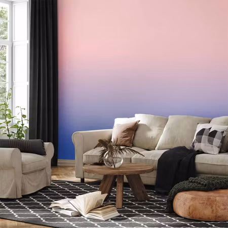 Fototapeter - Pink Dawn Gradient Background From